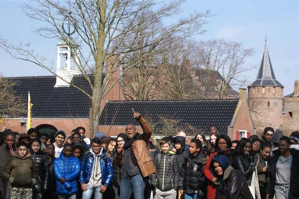 Met 'mijn' kinderen bij het Muiderslot