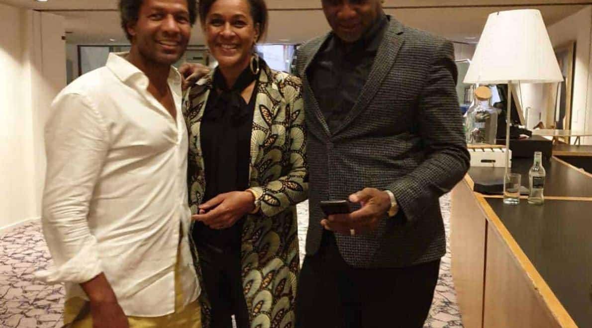 Met Mike Libanon en gevolmachtigd Minister van St Maarten Jorien Wuite