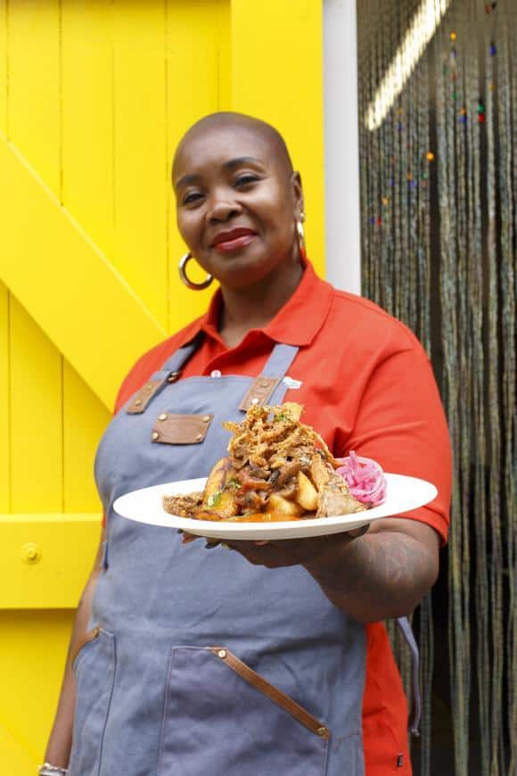 Chef Angie B van de Pannenkoekerij Gansi, een van de adressen op de route. Fotograaf_Carly Wollaert