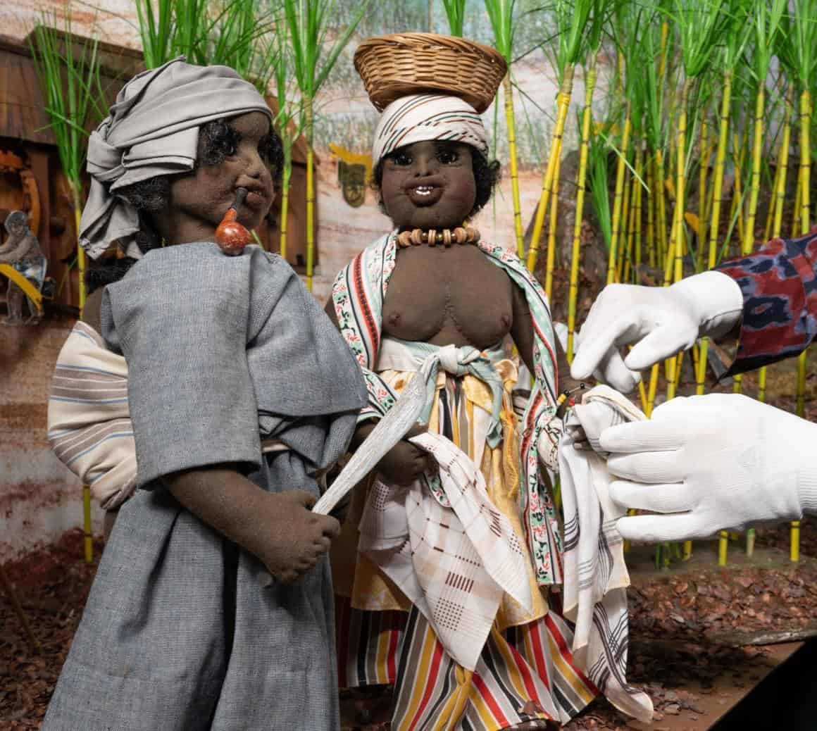 Detail uit een diorama van Rita Maasdamme.