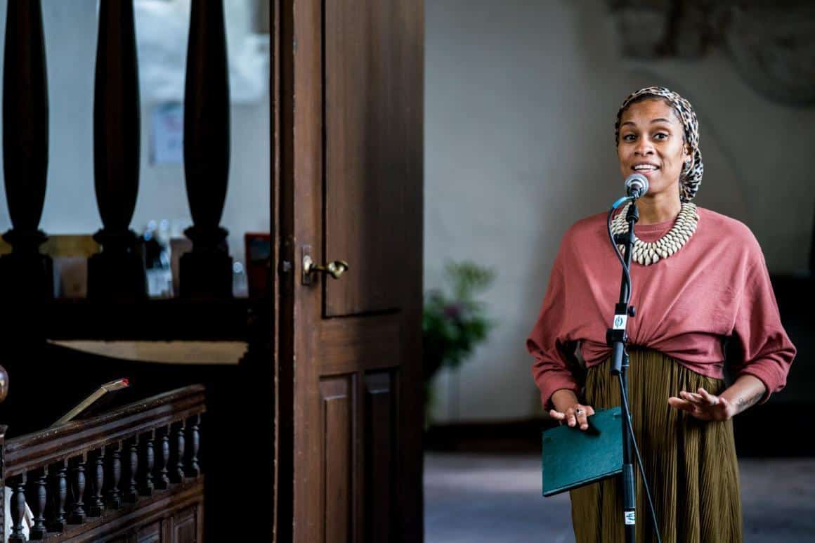 Tammy Blue, een van de Spoken Word artiesten van Noordstaat