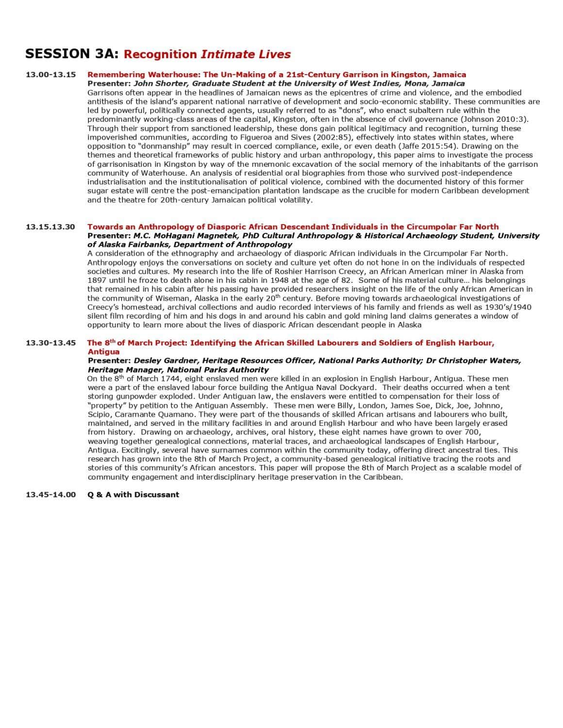 Program_Archaeology, Beyond the Decade Virtual Conference