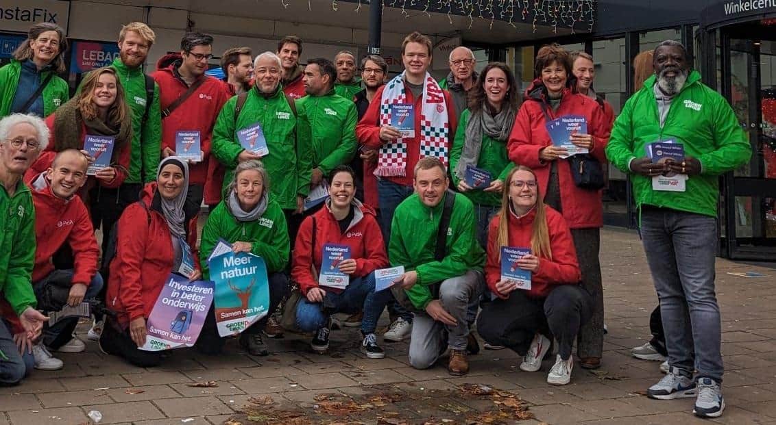 Raoul White met zijn campagneteam