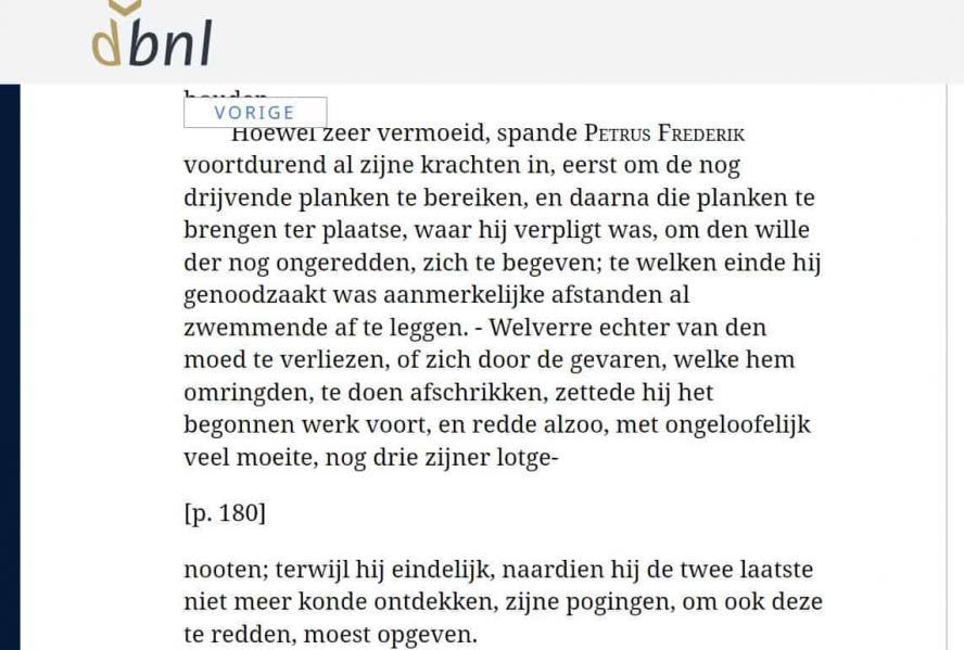 Kwakoe is de enige opvarende die kan zwemmen en hij weet vijf van de zes opvarenden te redden
