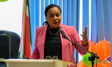 Directeur Claudia Marica-Redan. Photocredit: Communicatie Dienst Suriname (CDS)