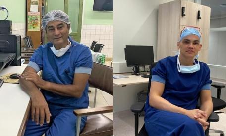 Chander Mahabier en Riezvi Jessurun