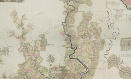 oude kaart van suriname