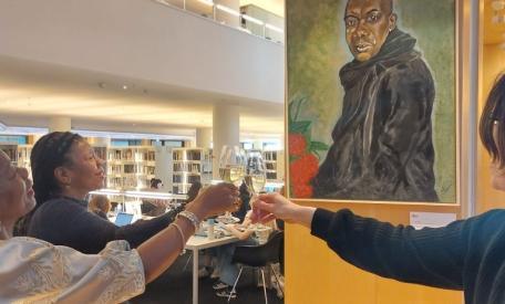 Fotoreportage de grote Onthulling OBA Oosterdok, 6 maart 2024