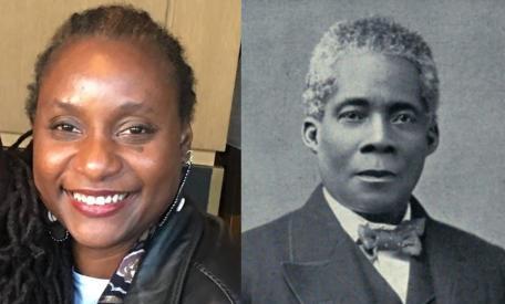 Prof. dr. Nemata Blyden (links) en Edward Wilmot Blyden (rechts)