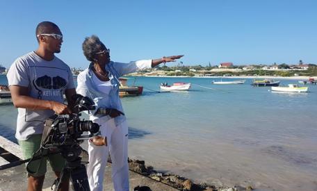 Regisseur Cindy Kerseborn met cameraman Ricky Cramer